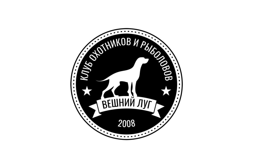 Логотип "Вешний Луг" - черный