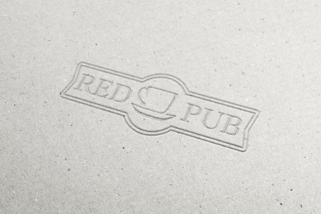 Логотип "Red Cup Pub" - оттиск